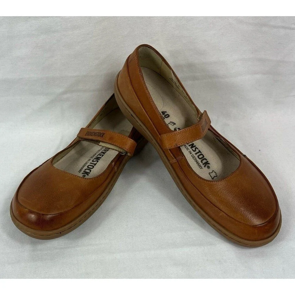 Birkenstock Brown Mary Jane Flats - Picture 2 of 5